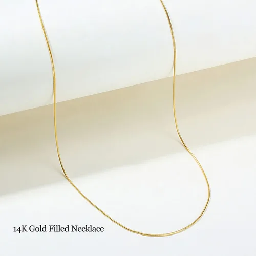 Miniatura 6 de DEARMAY 14K Gold Necklaces for Women, Dainty Layered Gold Herringbone Choker Necklace for Women Thin Chunky Snake Chain Necklaces Jewelry for Teen