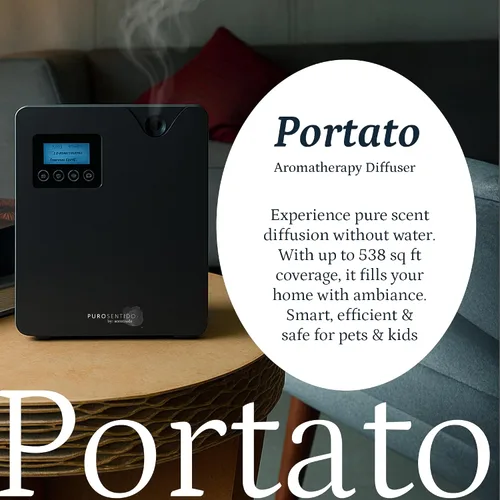 Miniatura 3 de Puro Sentido By: Scentrade, Difusor Portato, Difusor de aromaterapia con tecnología Difusor de aceite esencial silencioso y sin agua, máquina