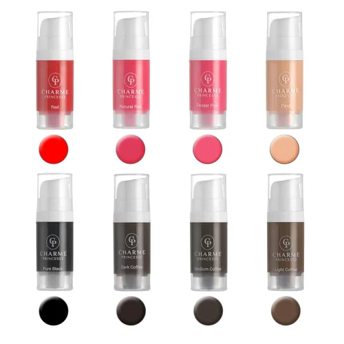 Miniatura 6 de Charme Princesse Pigmento Tinta Permanente Micropigmento Tinta Cosmética Delineador de Ojos de Cejas Labios Cosmético Flesh Color Pigmento Extruido