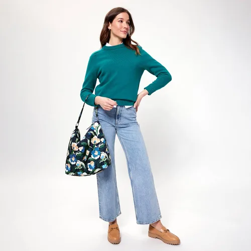 Miniatura 6 de Vera Bradley Bolso de hombro Hobo de gran tamaño de sarga de alto rendimiento