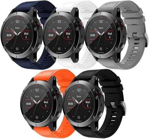 Miniatura 2 de Compatible con Garmin Fenix 5X, correa de silicona de repuesto para Garmin Fenix 5X/Fenix 5X Plus/Fenix 6X/Fenix 6X Pro/Fenix 7X/Fenix 7X