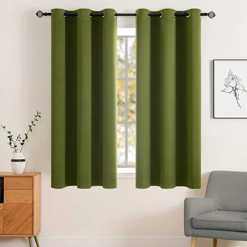 Miniatura 53 de MIULEE Cortinas opacas para dormitorio o sala de estar, juego de 2 paneles de cortina para ventana con aislamiento térmico y bloqueo de luz