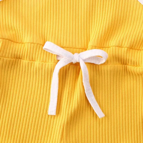 Miniatura 6 de VISGOGO Mameluco para bebés y niñas, monos sólidos, sin mangas, con cinturón, ropa de bebé, trajes