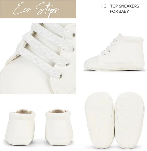 Miniatura 2 de JuJuBe - Zapatos de bebé de silicona para bebés, cuero vegano, Eco Steps Sneaks