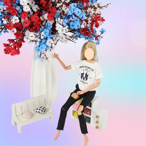 Miniatura 3 de Ropa y accesorios para muñecas, camiseta y pantalones de muñeca Fashionista, zapatos de muñeca para muñecas de 11.5 pulgadas, juguetes de vestir