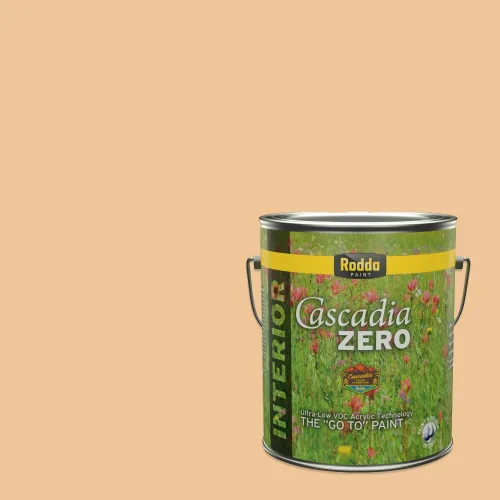 Miniatura 155 de Rodda Paint CASCADIA ZERO - Pintura plana e imprimación para interiores en uno, cuarto de galón, crema de ballet