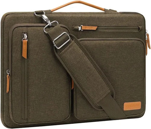 Miniatura 11 de MOSISO Bolsa de hombro protectora 360 para laptop, bolsas de computadora de 15-15.6 pulgadas compatibles con MacBook Pro de 16 pulgadas, HP, Dell