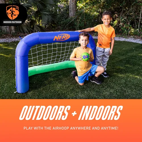 Miniatura 2 de Nerf NERF AirGoal - Juego de portería inflable de fútbol – objetivo juvenil instantáneo + pelota de fútbol de espuma – Inflado en 10 segundos