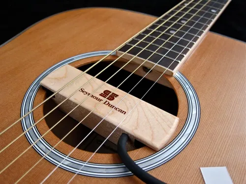 Miniatura 2 de Seymour Duncan SA-3SC Woody SC - Pastilla acústica de boca sonora - Bobina única de nogal