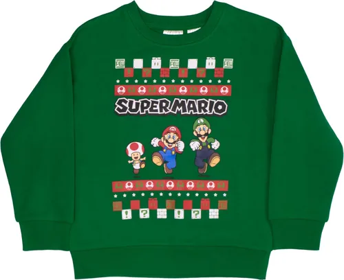 Miniatura 3 de Nintendo Super Mario Bros - Conjunto de 2 piezas para niños, sudadera navideña y pantalones deportivos, paquete de 2 unidades para niños y niños