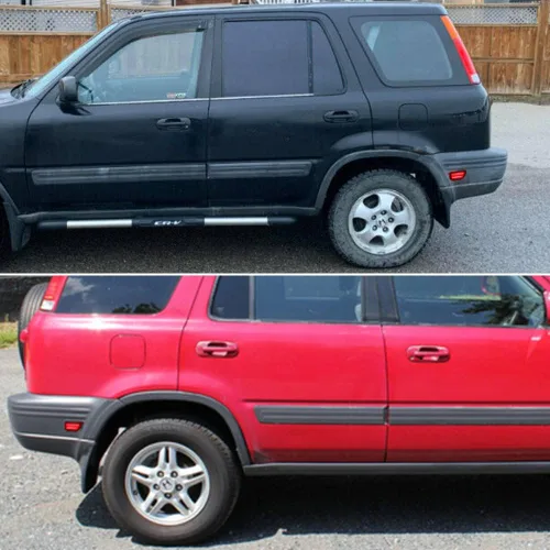 Miniatura 7 de 2x luces LED de señalización lateral de lente roja para parachoques trasero para Honda CR-V 1997-2001