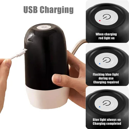Miniatura 4 de Bomba de Agua Dual Verdadera de 5 Galones Dispensador de Agua Portátil, Bomba de Jarra de Agua con Carga USB de Alta Capacidad de Batería Fácil
