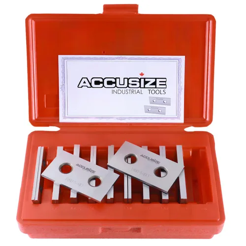 Accusize Industrial Tools 1/8 '' de grosor 10 pares de juegos paralelos de precisión, 3 '' de longitud, EG10-1403
