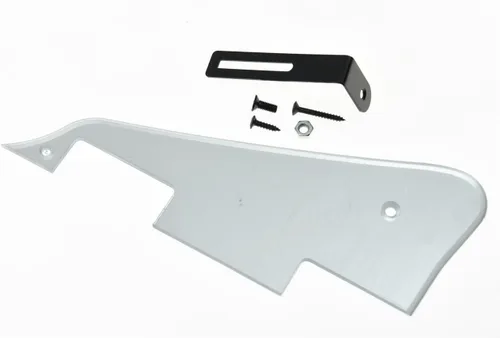 Miniatura 20 de KAISH Golpeador de guitarra LP blanco envejecido de 3 capas con soporte cromado para Epiphone Les Paul