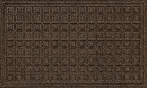 Miniatura 23 de Tapete para la puerta de entrada con bloques de tejido de Apache Mills, Bloques, Onyx