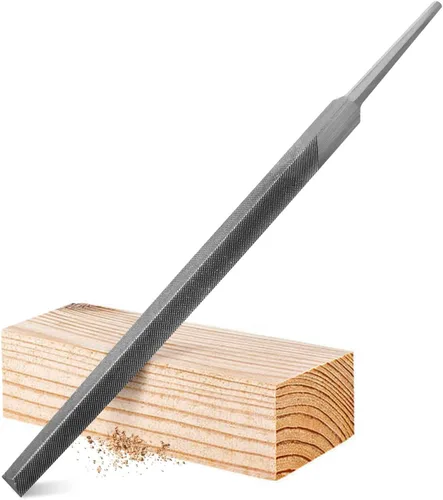Miniatura 12 de Lima semicircular de 6 pulgadas de corte medio, dientes de doble corte, acero de alto carbono, lima de una sola mano sin mango, adecuada para dar