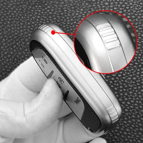 Miniatura 3 de ontto Funda de llave de 5 botones para Jeep Key Fob Case TPU Leather Pattern Key Skin para Chrysler 300 200 Dodge Charger para Jeep Grand Cherokee