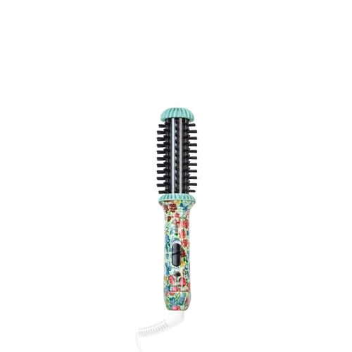 CALISTA GoGo - Mini cepillo redondo calentado, riza, retoque, desencrespamiento y peina el cabello con la mini herramienta de peinado de 7 pulgadas,
