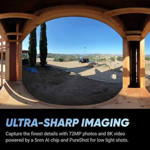Miniatura 2 de Insta360 X4 Kit de Construcción - Cámara de construcción 360°, video HDR 360 de 8K30fps, foto de 72MP, lapsos de tiempo de 11K, compatible