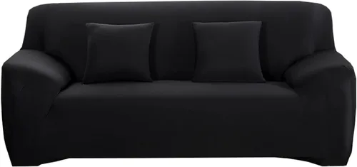 Miniatura 36 de Funda elástica para sofá de color sólido para sofá de 1/2/3/4 plazas, fundas para sofá modular en forma de L, protector de muebles con fundas