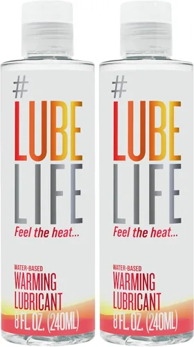 Miniatura 11 de LubeLife Lubricante de calentamiento a base de agua, cálida sensación de calor vigorizante, lubricante para hombres, mujeres y parejas, 8 onzas