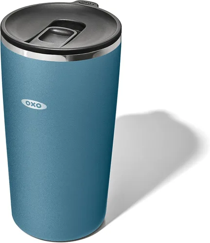 Miniatura 28 de OXO Strive - Vaso aislado de 24 onzas con tapa deslizante, cobalto oscuro
