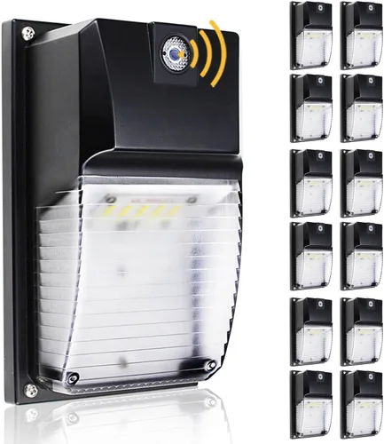 Miniatura 9 de HiBay Paquete de 2 luces LED de pared de 18 W, 5000 K 1980 LM eqv. 60-100 W HPS/HID, lámparas de exterior IP65 para porche, patio, casa, 100-277
