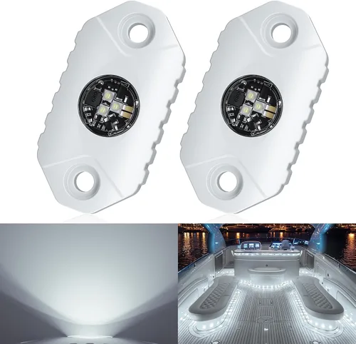 Luces LED para interior de barco, cubierta marina, luz de cortesía, iluminación subacuática IP68 impermeable 9-24V para yate, kayak, velero, pesca,