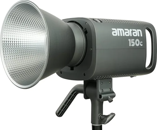 Miniatura 2 de Aputure Amaran 150c luz de video COB, RGBWW 150W, CCT de 2,500K a 7,500K con ajuste G/M, 15,610 lux @ 1m con hiperreflector, control por APP Gris