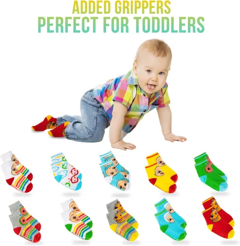 Miniatura 2 de Cocomelon Socks 10 Pack Baby Socks and Toddler Socks 2T-5T Cocomelon socks for Toddler Boys