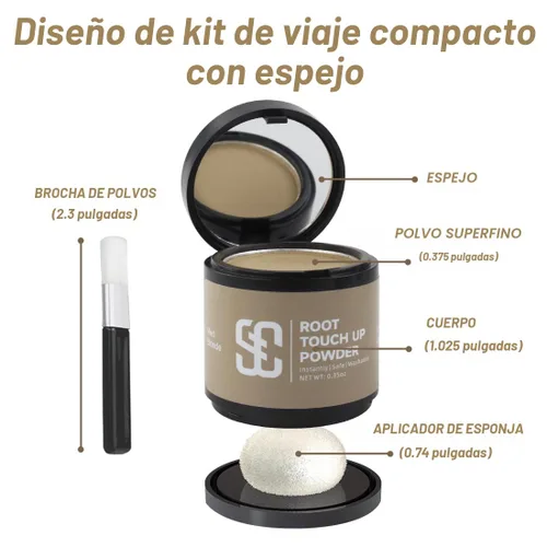 Miniatura 3 de SOVONCARE Polvo instantáneo para la línea del cabello, sombra para la línea del cabello, cobertura de cabello gris, polvo para retocar el cabello