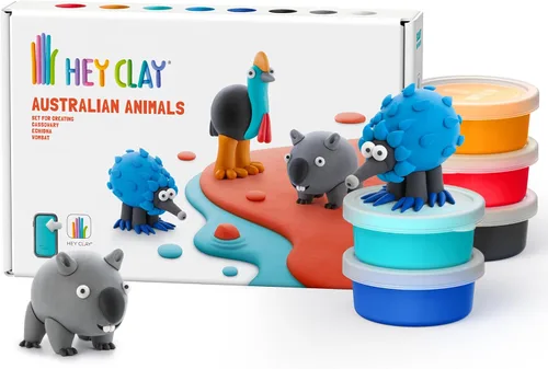 Miniatura 13 de HEY CLAY Colorido modelado de arcilla seca al aire para niños 6 latas con divertidas instrucciones interactivas aplicación - Actividades para niños