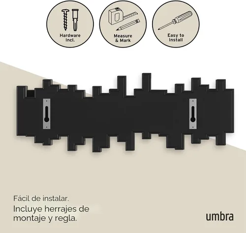 Miniatura 6 de Perchero de pared de barras con cinco ganchos de Umbra