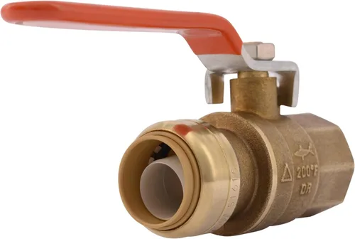 Miniatura 8 de SharkBite Válvula de bola máxima de 3/4 x 3/4 pulgadas con conector FNPT, empuje para conectar accesorios de plomería de latón, tubo PEX, cobre