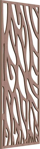 Miniatura 50 de 9 3/8"W x 24 3/8"H x 1/4"T Bristol Decorativos Paneles de Pared de Madera Calado, Cereza