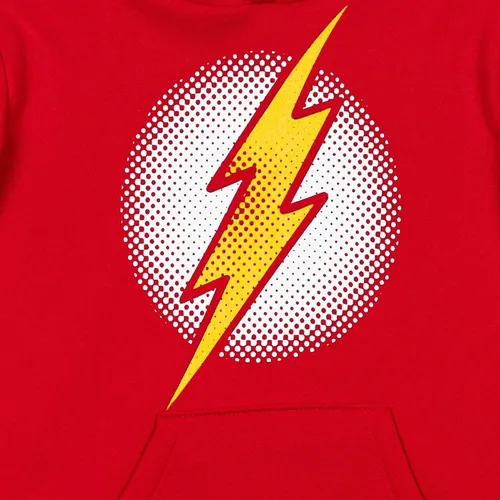 Miniatura 4 de DC Comics Justice League Superman Batman The Flash - Sudadera con capucha de forro polar para niños pequeños a grandes