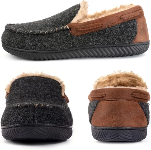 Miniatura 3 de RockDove Hearthfire - Pantuflas de espuma viscoelástica para hombre