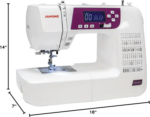 Miniatura 13 de Janome 3160QDC-G Máquina de coser y acolchar con kit de acolchado de regalo!