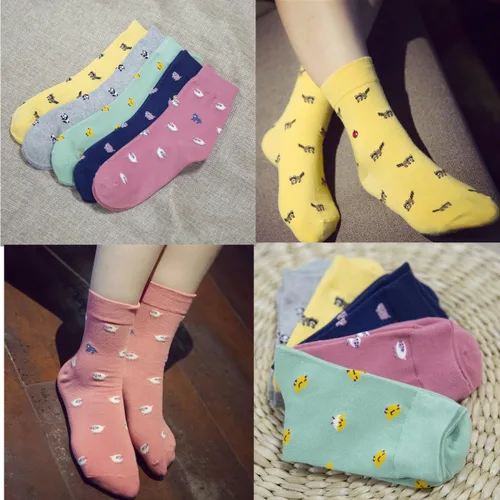 Miniatura 6 de Losa Kute - Calcetines para mujer con diseños de cactus calcetines de algodón calcetines largos divertidos para mujer lindos calcetines con dieño