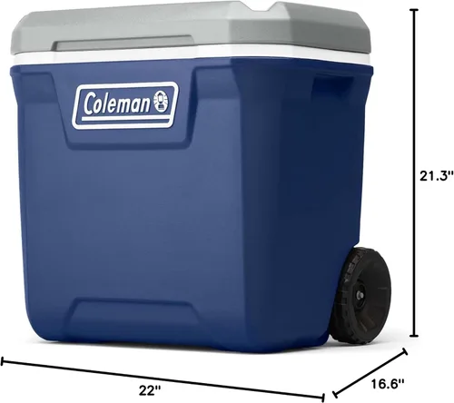 Miniatura 9 de Coleman Classic Series - Enfriador portátil aislado con ruedas, resistente a fugas, para exteriores, mantiene el hielo hasta 5 días, 65 cuartos