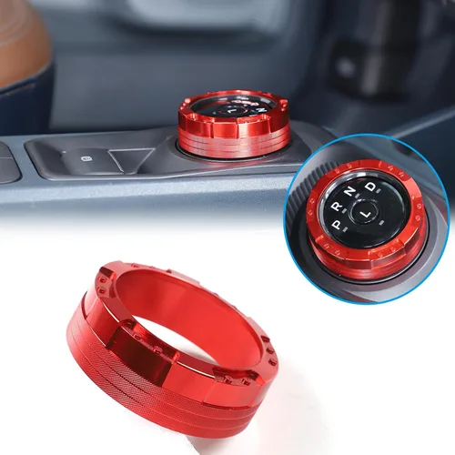 Miniatura 14 de CHEAYAR Botón de interruptor de cambio de marchas Anillo de tapa de guarnición Compatible con Ford Maverick 2022, Cubierta de pomo de cambio