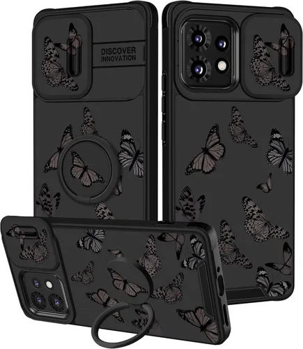 Miniatura 67 de Funermei Funda para Moto G Play 4G 2024 – Funda para teléfono para mujeres y niñas, diseño único de gato y libros, diseño único con funda