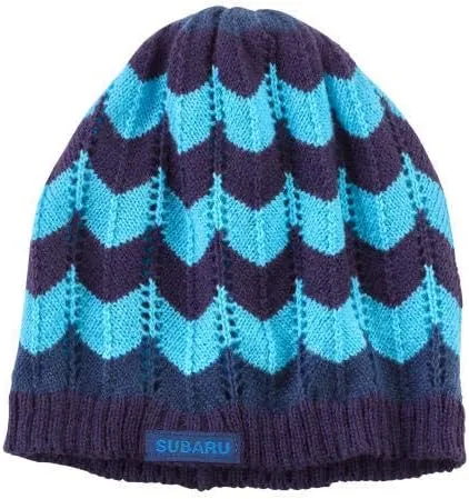 Miniatura 2 de Subaru Sombrero Genuino Señoras Mujeres Ligero Beanie Impreza STI WRX Forester Ski Snow Nuevo, Azul, Talla única