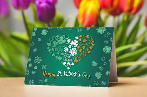 Miniatura 7 de Stonehouse Collection Surtido de tarjetas de felicitación del día de San Patricio, tarjetas irlandesas de la suerte, trébol, duende, decoraciones