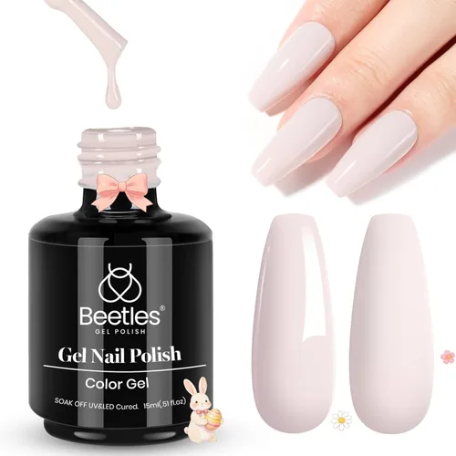 Miniatura 121 de Beetles - Esmalte de uñas de gel verde luminoso que brilla en la oscuridad, esmalte de uñas de gel que se absorbe con lámpara LED UV, arte de uñas
