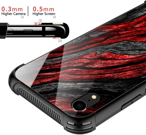 Miniatura 2 de Funda para iPhone Xs Max, de cristal templado 9H para iPhone Xs Max, diseño a prueba de golpes, antirrayones, para Apple iPhone Xs Max de 6.5