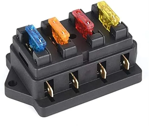Miniatura 5 de Fuse Car 4 Way Circuit Standard ATO Blade Fuse Box Block Holder 12V/24V+4 Way Fuse