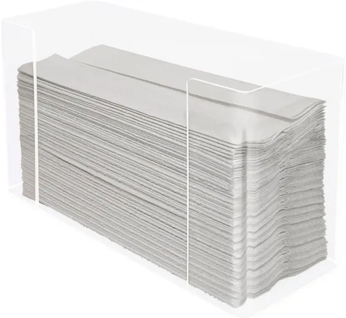 Miniatura 2 de Kantek Soporte dispensador de toallas de papel acrílico montado en la pared, para uso en servicio de alimentos, atención médica, baño, 11.5 x 4.2 x