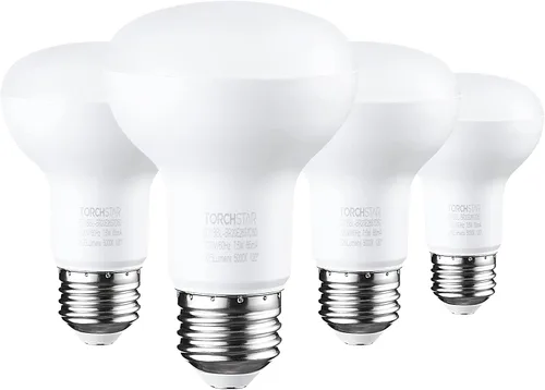 Miniatura 8 de TORCHSTAR Bombillas LED BR20, luz de inundación para interiores R20, regulable, 7.5 W (50 W equivalente), UL y Energy Star, 4000 K blanco frío, base