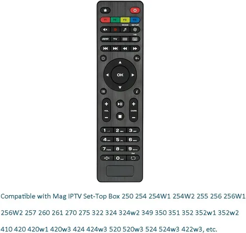 Miniatura 5 de Reemplazo de control remoto compatible con caja de la serie MAG Mag250 Mag254 Mag255 Mag256 Mag275 Mag322 Mag349 Mag410 Mag520, etc. MAG IPTV